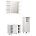 Set Mobili da Bagno 3 pz Bianco in Truciolato - Foto miniatura 2