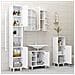 Set Mobili da Bagno 3 pz Bianco in Truciolato - Foto miniatura 4