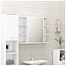 Set Mobili da Bagno 3 pz Bianco in Truciolato - Foto miniatura 5