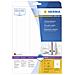 File labels white 59x297 SuperPrint 75 pcs. , Bianco, Labels / pack - 75 pcs. Sheets / pack - 25 pcs, 59 x 297 mm, A4 sheets, opaque, for file folder - Foto miniatura 2