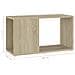 Mobile Tv Rovere Sonoma 60x24x32 Cm In Truciolato - Foto miniatura 2