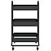 Carrello A 3 Livelli Nero 43x34x79 Cm In Acciaio - Foto miniatura 3