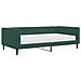 Divano Letto Con Materasso Verde Scuro 100x200 Cm In Velluto - Foto miniatura 1