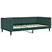 Divano Letto Con Materasso Verde Scuro 100x200 Cm In Velluto - Foto miniatura 4