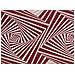 Tappeto Passatoia In Tessuto Jacquard Linea Emozioni Disegno Optical Rosso 57x400 Rosso - Foto miniatura 2