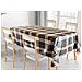 Tovaglia Cucina Soggiorno Antimacchia Idrorepellente Fantasie Tartan Splash Vari Colori 140x360cm Bianco - Foto miniatura 1