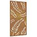 Decorazione Muro Da Giardino 105x55 Cm Foglia Acciaio Corten - Foto miniatura 2