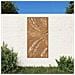 Decorazione Muro Da Giardino 105x55 Cm Foglia Acciaio Corten - Foto miniatura 1