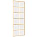 Porta Scorrevole Dorata 76x205 Vetro Trasparente Esg Alluminio - Foto miniatura 2