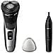 Rasoio Elettrico Shaver S3143/02 Wet & Dry 3000 Series Colore Nero /Argento - Foto miniatura 1