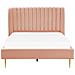 Letto Velluto Marville 140 X 200 Cm Rosa Pesca - Foto miniatura 8