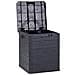 Baule Contenitore Multiuso Da Esterno Antracite Lucchettabile 90 Lt - Foto miniatura 2