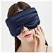 Maschera Per Dormire In Seta Regolabile A Doppia Faccia Navyblue - Foto miniatura 3