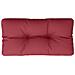 Cuscino Per Pallet Rosso Vino 80x40x12 Cm In Tessuto - Foto miniatura 2