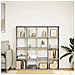 Libreria Grigio Cemento 137,5x29x137,5 Cm In Legno Multistrato - Foto miniatura 3