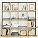 Libreria Grigio Cemento 137,5x29x137,5 Cm In Legno Multistrato - Foto miniatura 1