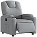 Poltrona Elettrica Reclinabile Grigio Chiaro in Tessuto - Foto miniatura 3
