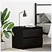 Comodino nero in legno ingegnerizzato vitaXL 50x40x43,5 cm - Foto miniatura 2