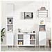 Set Mobili da Bagno 3 pz Bianco in Legno Multistrato - Foto miniatura 2