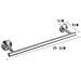 Set Di Porta Asciugamani Da Bagno In Acciaio Inox A 5 Pezzi - Design Forato Per Bagni Moderni Silver - Foto miniatura 6