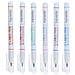 Set Di 6 Penne A Sfera Doppia Linea Punta Fine 0,5mm, Bianco - Foto miniatura 4