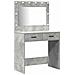 Tavolo da Trucco 3 pcs Grigio 40 x 41 x 75 cm Legno multistrato - Foto miniatura 4
