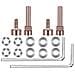 Set Di Viti Girevoli - Compatibile Con Kit Di Riparazione Cerniera Cuffie Bose Qc35/35 Ii / 45/se /qc - Foto miniatura 1