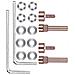 Set Di Viti Girevoli - Compatibile Con Kit Di Riparazione Cerniera Cuffie Bose Qc35/35 Ii / 45/se /qc - Foto miniatura 4