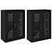 Armadi da Muro 2 pcs Rovere nero 69.5 x 34 x 90 cm - Foto miniatura 1
