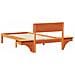 Rete letto con comodini Cera marrone Legno di pino massello - Foto miniatura 8