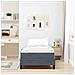 Letto box spring con materasso Grigio scuro 100 x 200 cm - Foto miniatura 5