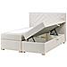Divano Letto Con Contenitore Tessuto Esquire 160 X 200 Cm Bianco Sporco - Foto miniatura 2