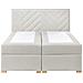 Divano Letto Con Contenitore Tessuto Esquire 160 X 200 Cm Bianco Sporco - Foto miniatura 5