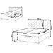 Divano Letto Con Contenitore Tessuto Esquire 160 X 200 Cm Bianco Sporco - Foto miniatura 8
