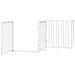 Cancello Cani Porta Pieghevole Bianco 12 Pannelli 640 cm Pioppo - Foto miniatura 4