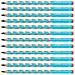 EASYgraph - Matita Ergonomica triangolare - per Destrimani - Azzurro - Confezione da 12 - Gradazione HB - Foto miniatura 1