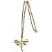 Collana Lunga Libellula In Oro, 80 Cm - Foto miniatura 1