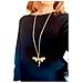 Collana Lunga Libellula In Oro, 80 Cm - Foto miniatura 3