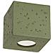 Lampada Da Soffitto Quad Cemento Verde Oliva Sl. 1845 - Industriale Lampada A Soffitto Verde Oliva 10x10x10 Cm - Foto miniatura 1