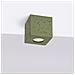 Lampada Da Soffitto Quad Cemento Verde Oliva Sl. 1845 - Industriale Lampada A Soffitto Verde Oliva 10x10x10 Cm - Foto miniatura 2