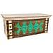 Baule Alto In Legno Marrone 90x41x90h - Foto miniatura 5
