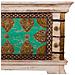 Baule Alto In Legno Marrone 90x41x90h - Foto miniatura 7
