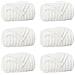 Coperte da Pile 6 pcs Bianco 240 x 220 cm Panno - Foto miniatura 1