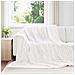 Coperte da Pile 6 pcs Bianco 240 x 220 cm Panno - Foto miniatura 2