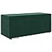 Pouf Verde Scuro Velluto e Legno Ingegnerizzato - Foto miniatura 1