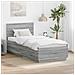 Struttura del letto con testiera Grigio Sonoma 100 x 200 cm - Foto miniatura 2
