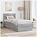 Struttura del letto con testiera Grigio Sonoma 100 x 200 cm - Foto miniatura 3