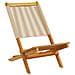 Sedie da Giardino Pieghevoli 6pz Beige Legno Massello di Acacia - Foto miniatura 3