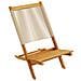 Sedie da Giardino Pieghevoli 6pz Beige Legno Massello di Acacia - Foto miniatura 4