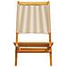 Sedie da Giardino Pieghevoli 6pz Beige Legno Massello di Acacia - Foto miniatura 5